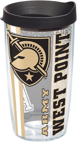 كوب Tervis Army Black Knights College Pride مع غلاف وغطاء أسود، 16oz، شفاف in Saudi Arabia