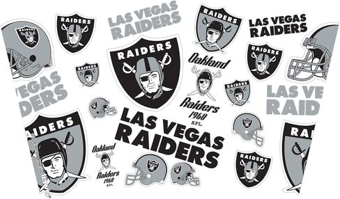كوب Tervis مصنوع في الولايات المتحدة الأمريكية بجدار مزدوج NFL Las Vegas Raiders معزول بالكامل يحافظ على المشروبات باردة وساخنة، زجاجة مياه سعة 24oz، كلاسيكية in Saudi Arabia