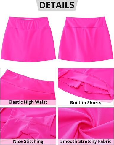 GARPENT Womens Swim Skirt High Waisted Bathing Suit Bottoms Modest Swimsuits Bikini Swim Skirts Bottom with Boyshort in Saudi Arabia