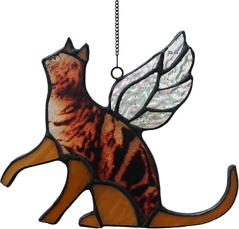 Lost Dog Sympathy Gift, Stained Glass Dog Catching Day Gift on The Moon, Yellow Dog Memorial Gift, Pet Sympathy Gift for Pet, Pet Memorial Gift，Stained glass window decorations in Saudi Arabia