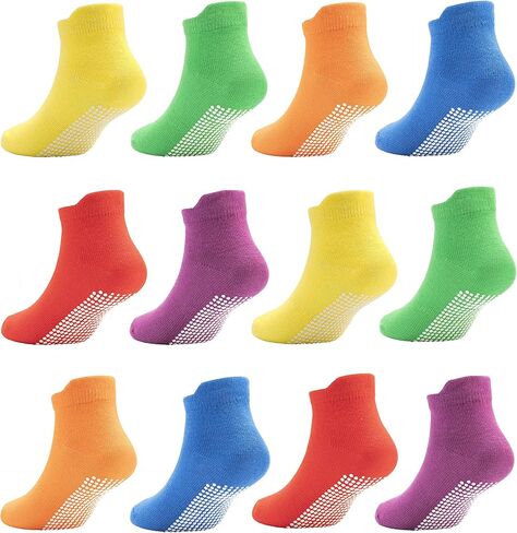 Dicry Toddler Non-Slip Ankle Socks Baby Anti-skid Grips Socks for Infant Kids in Saudi Arabia