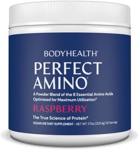 BodyHealth PerfectAmino Powder - BCAA and EAA Powder for Pre and Post Workout - Amino Acid Energy Drink Powder for Men and Women to Support Lean Muscle and Recovery - Mocha - 60 Servings in Saudi Arabia