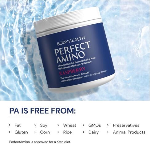 BodyHealth PerfectAmino Powder - BCAA and EAA Powder for Pre and Post Workout - Amino Acid Energy Drink Powder for Men and Women to Support Lean Muscle and Recovery - Mocha - 60 Servings in Saudi Arabia