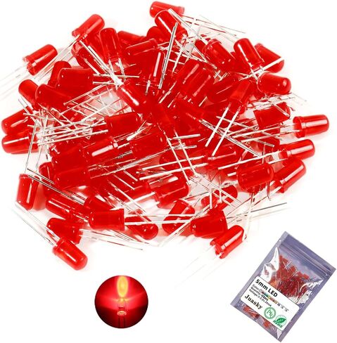 Juasky 150pcs 5mm LED أضواء الصمام الثنائي، RGB فلاش LED صمامات باعثة للضوء لمشاريع العلوم تجربة DIY in Kuwait