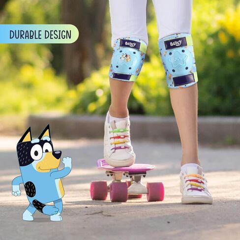 Elbow and Knee Pads for Kids, Protective and Comfortable Outdoor Gear Set for Ages 3+ with Adjustable Velcro Straps, Shock Absorption, Bike Knee Pads for Boys and Girls in Saudi Arabia