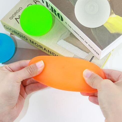 6Pcs Sugar Ball, 2.4" Slow Rise Squishy Stress Relief Balls Clear Malt Syrup Filled Moldable Relaxing Sensory Fidget Stress Toy Hand Exercise Balls Gift for Friends in Saudi Arabia
