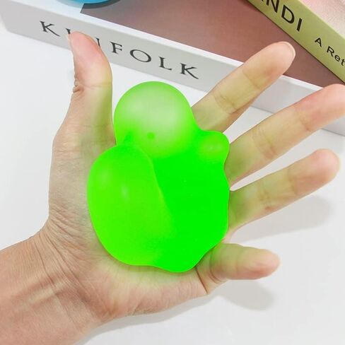 6Pcs Sugar Ball, 2.4" Slow Rise Squishy Stress Relief Balls Clear Malt Syrup Filled Moldable Relaxing Sensory Fidget Stress Toy Hand Exercise Balls Gift for Friends in Saudi Arabia