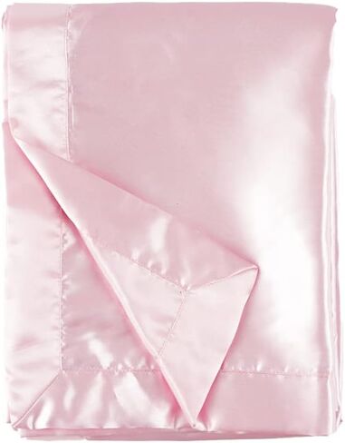 Double Sided Pure Satin Baby Blanket 48"x36" (Lavender) in Saudi Arabia