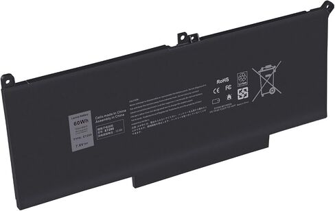 Futurebatt F3YGT بطارية كمبيوتر محمول لديل خط العرض 7480 7390 7280 7290 7380 7490 E7280 E7480 E7490 12 7000 13 7000 14 7000 سلسلة F3YGT 2X39G DM3WC 0DM3WC in Saudi Arabia