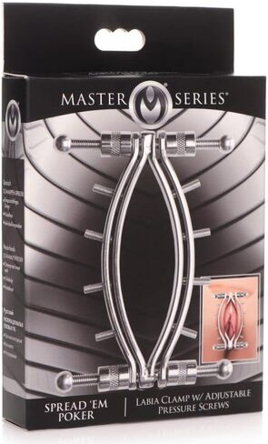 MS Spread 'Em Poker Labia Clamp with Adjustable Pressure Screws in Saudi Arabia
