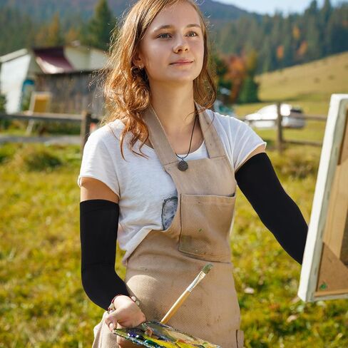 10 أزواج من Vinsatin للحماية من أشعة الشمس فوق البنفسجية وأكمام ذراع تبريد بدون خياطة وأكمام ضغط صيفية للرجال والنساء in Kuwait