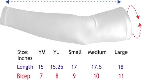 SportsFarm (Youth & Adult Solid Color Moisture Wicking Compression Arm Sleeve in Saudi Arabia