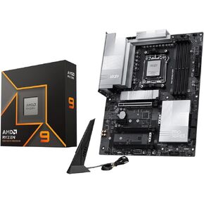 Micro Center AMD Ryzen 9 9900X CPU Processor with MSI MAG X870E Tomahawk WiFi ATX Motherboard (DDR5, PCIe 5.0 x16, M.2 Gen5, Wi-Fi 7, 5G LAN) in Kuwait