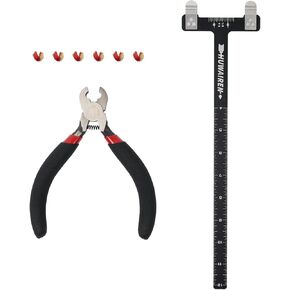 كماشة S F Nock & D-Loop كماشة T Bow Square Brass Nocks Point Bow Tuning Kit-Bow String Nocking Points Archery Set (T-sq، ذو طيات، 6 nocks) in Kuwait