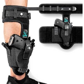 حافظة كاحل ممتازة لإخفاء عميق، 9 ملم 380 | نسخة مطورة | مريح ومتين | يناسب Glock 43 26 19، Ruger LCP، SIG P365، Springfield، Shield 9mm، Bodyguard 380 ومعظم المسدسات الأخرى in Kuwait