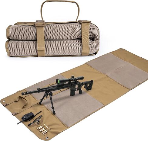 حصيرة الرماية المبطنة الكبيرة جدًا - حصيرة نطاق تكتيكية قابلة للحمل ومقاومة للماء وغير قابلة للانزلاق مع بطانة سميكة، حامل Bipod للصيد والرماية على مقاعد البدلاء in Kuwait