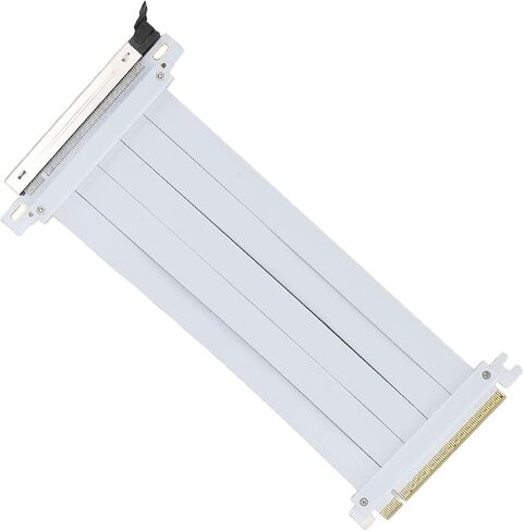 كابل Drfeify PCIe 5.0 x16 Riser، أبيض 60 سم، كابل تمديد GPU بسرعة 128 جيجابت في الثانية مع موصلات ABS معززة in Saudi Arabia