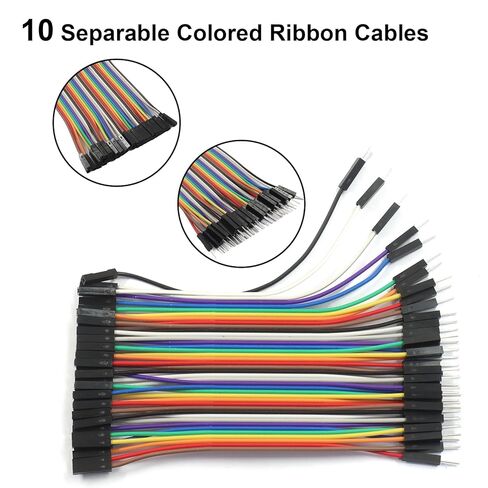240pcs Multicolored Dupont Wire Kit - 40pin Breadboard Jumper Cables for Projects, DIY Electronics(Four inch + Eight inch) in Kuwait