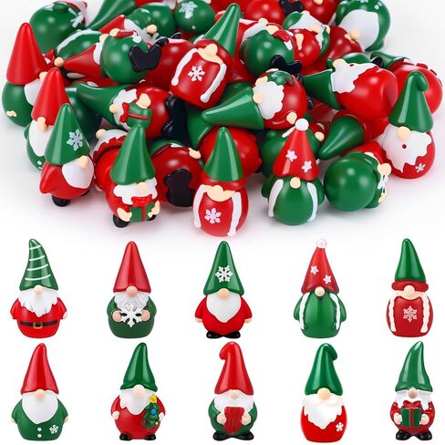 Yalikop 50 Pcs Fall Mini Gnome Figurine Thanksgiving Autumn Tiny Resin Gnomes Decor for Home Office Decoration Table Centerpieces Decor Patio Garden Ornament to Hide in Saudi Arabia