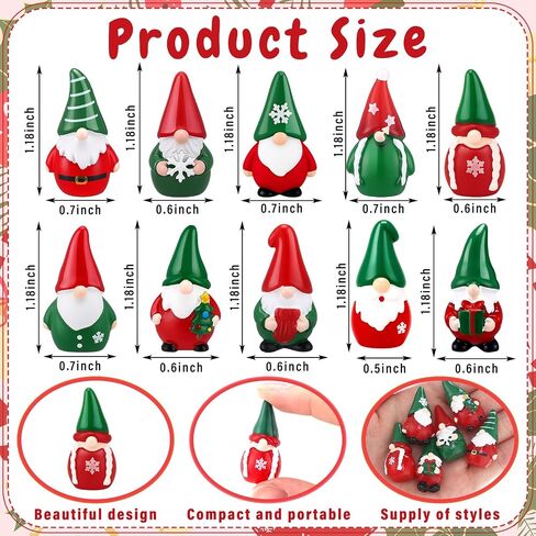 Yalikop 50 Pcs Fall Mini Gnome Figurine Thanksgiving Autumn Tiny Resin Gnomes Decor for Home Office Decoration Table Centerpieces Decor Patio Garden Ornament to Hide in Saudi Arabia