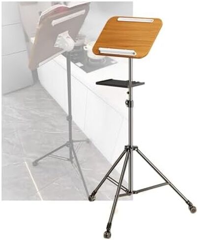 Adjustable Floor Stand with Brake Wheels for Music Sheets, Recipes, and Textbooks, Height Customizable for e Use in Saudi Arabia