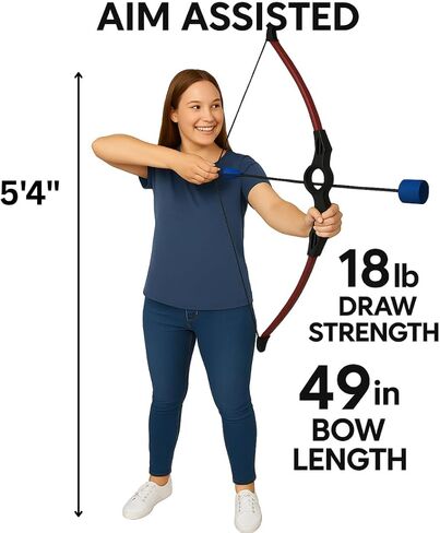 ArrowSoft Beginner Archery Kit for Kids – Youth Bow with Pop-Out Target & 4 Foam Arrows in Saudi Arabia