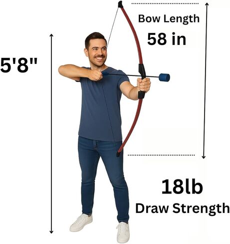 مجموعة الرماية للمبتدئين من ArrowSoft للأطفال - قوس للشباب مع هدف منبثق و4 أسهم إسفنجية in Kuwait