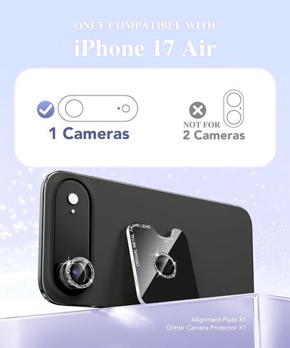 واقي عدسة الكاميرا BERFY لهاتف iPhone 17 Pro/17 Pro Max، حلقة معدنية من سبائك الألومنيوم اللامعة، ملحقات واقي شاشة غطاء الكاميرا من الزجاج المقوى 9H، مضاد للخدش، صديق للحافظة، برتقالي in Kuwait