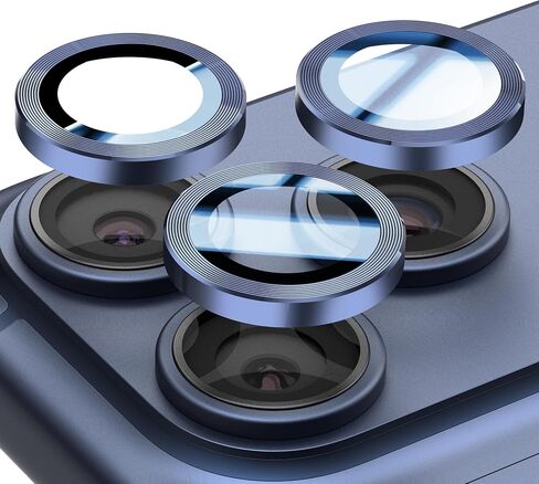 عبوتان من واقي عدسة الكاميرا لهاتف iphone 17 Air من سبائك الألومنيوم، يلتصق بإحكام، صديق للحافظة، مضاد للانعكاس AR، بكسلات لا تفقد واقي عدسة الزجاج المقوى، أسود in Saudi Arabia