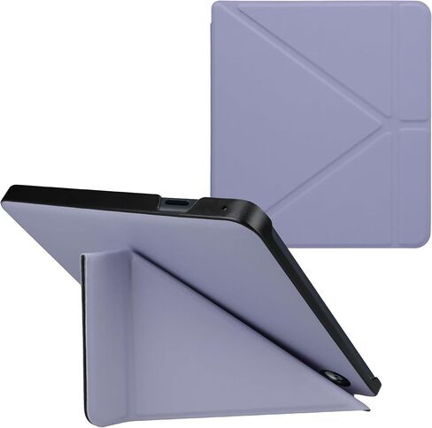 حافظة kwmobile Origami متوافقة مع حافظة Kobo Sage - غطاء جلد PU نحيف مع حامل - لافندر in Kuwait
