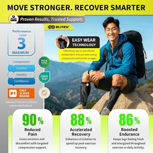 Calf Compression Sleeves for Men Women. Footless Compression Socks Without Feet . Shin Splints, Varicose Vein Treatment for Legs & Pain Relief. Calf Braces, Splints & Supports. Best Wide leg compression sleeve for Running Nurse Pregnant Pregnancy in Kuwait