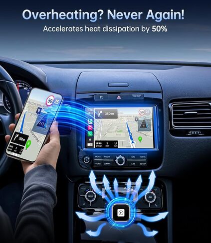 محول Carplay لاسلكي، CarPlay سلكي إلى لاسلكي، تصميم USB صغير لتشغيل السيارة وAndroid Auto، ترقية 2025 سهل الاستخدام، اتصال سريع ومستقر لهاتف iPhone (رمادي) in Kuwait