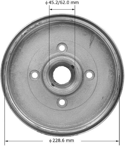 Bendix Premium Drum والدوار PDR0807 أسطوانة الفرامل الخلفية in Kuwait