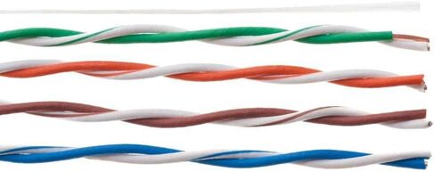 Cables Direct Online CAT6 Cable 1000ft Pull Box Solid Ethernet LAN UTP Cable 23AWG 550Mhz RJ45 Network CCA Copper Clad Aluminum Wire Bulk (Blue) in Kuwait