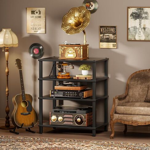 حامل مشغل وسائط AV ثلاثي الطبقات، خزانة استريو بيضاء، كابينة استريو حديثة، رف وحدة تحكم الألعاب، حامل تلفزيون خشبي، مركز ترفيه متعدد الوظائف، مناسب للمنزل، غرفة الاجتماعات، استوديو الألعاب in Kuwait