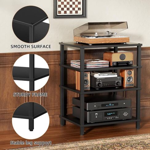 حامل مشغل وسائط AV ثلاثي الطبقات، خزانة استريو بيضاء، كابينة استريو حديثة، رف وحدة تحكم الألعاب، حامل تلفزيون خشبي، مركز ترفيه متعدد الوظائف، مناسب للمنزل، غرفة الاجتماعات، استوديو الألعاب in Kuwait