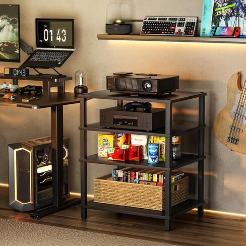 حامل مشغل وسائط AV ثلاثي الطبقات، خزانة استريو بيضاء، كابينة استريو حديثة، رف وحدة تحكم الألعاب، حامل تلفزيون خشبي، مركز ترفيه متعدد الوظائف، مناسب للمنزل، غرفة الاجتماعات، استوديو الألعاب in Kuwait