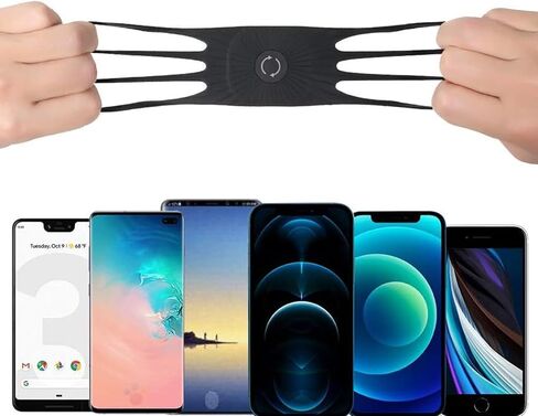 Silicone Phone Armband for Running Gym Adjustable Sports Armband with Secure Smartphone Holder in Saudi Arabia