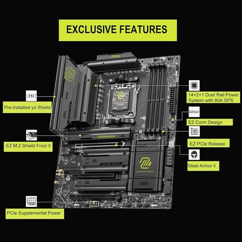 Micro Center AMD Ryzen 9 9900X CPU Processor with MSI MAG X870E Tomahawk WiFi ATX Motherboard (DDR5, PCIe 5.0 x16, M.2 Gen5, Wi-Fi 7, 5G LAN) in Saudi Arabia