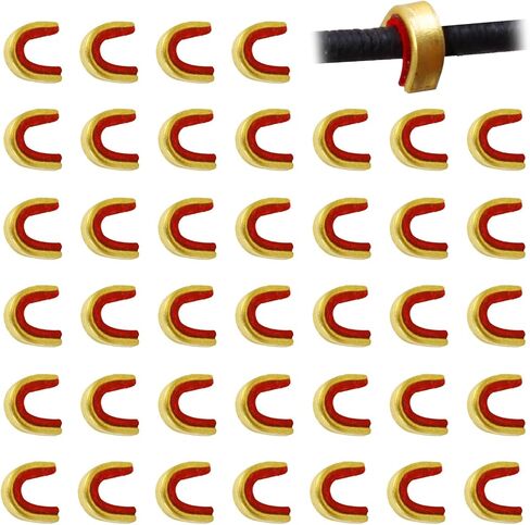 SPG Bow String Nock Points - 40 Packs Arrows Bowstring Nocking Point Set Archery Accessories String Buckle Clip for Recurve Compound Longbow Bows in Saudi Arabia