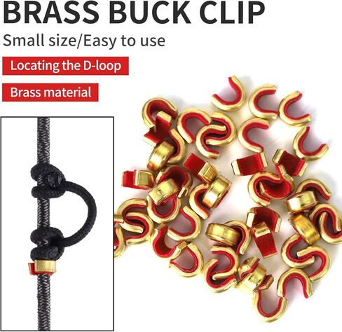 SPG Bow String Nock Points - 40 Packs Arrows Bowstring Nocking Point Set Archery Accessories String Buckle Clip for Recurve Compound Longbow Bows in Saudi Arabia
