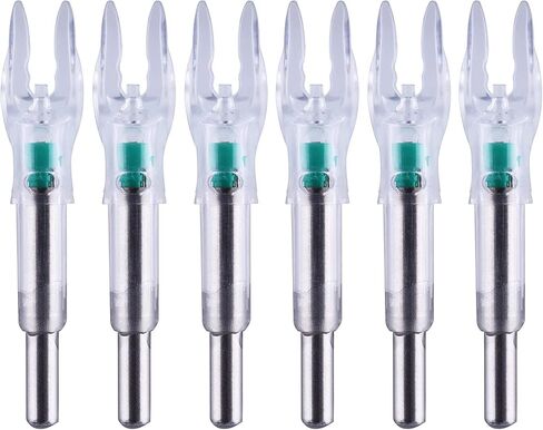 Lighted Nocks X/5.2mm 6 PCS LED Arrow Nock Universal for Arrows with .204 .233 .244 .246 Inside Diameter, Screwdriver Included in Kuwait