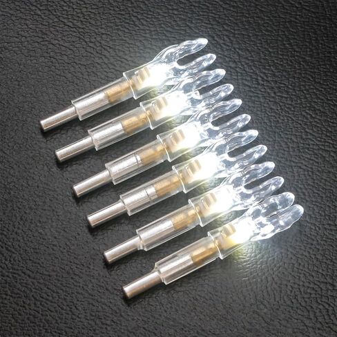 6PCS X Lighted Nocks for Arrows with .204 .233 .244 .246 Inside Diameter with H, S, GT Bushings LED Light up Knocks in Kuwait