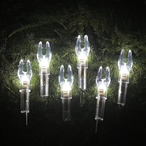 6PCS X Lighted Nocks for Arrows with .204 .233 .244 .246 Inside Diameter with H, S, GT Bushings LED Light up Knocks in Kuwait