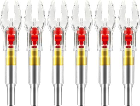 6PCS X Lighted Nocks for Arrows with .204 .233 .244 .246 Inside Diameter with H, S, GT Bushings LED Light up Knocks in Kuwait