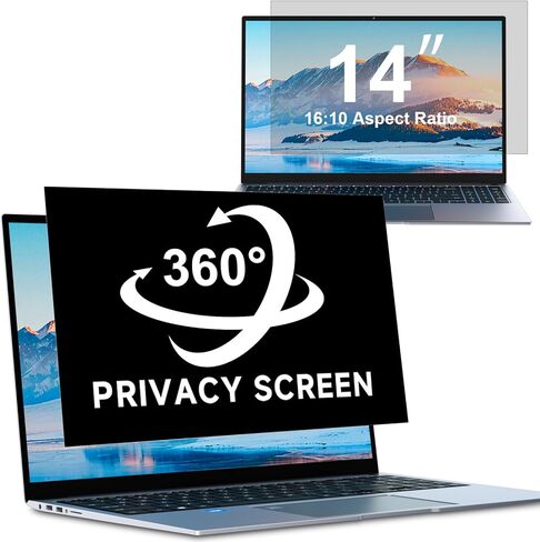ZOEGAA Privacy Screen, Removable Privacy Screen For Computer Monitor, Anti Glare And Blue Light, Compatible With HP Dell Lenovo Asus Samsung Acer Thinkpad (14 in 16:10) in Kuwait