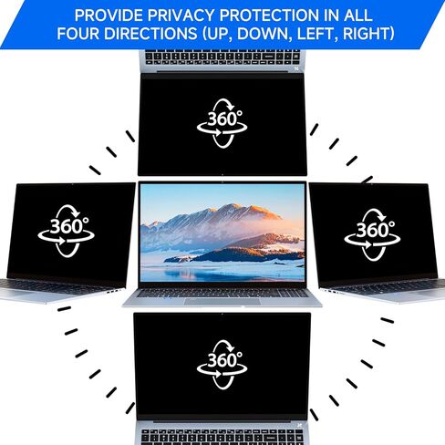 ZOEGAA Privacy Screen, Removable Privacy Screen For Computer Monitor, Anti Glare And Blue Light, Compatible With HP Dell Lenovo Asus Samsung Acer Thinkpad (14 in 16:10) in Kuwait