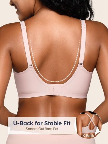 حمالات دبقية V Deep Wireless for Women No underwire ، S-2XL ، BRALETTE COMPLY SECELLING in Kuwait