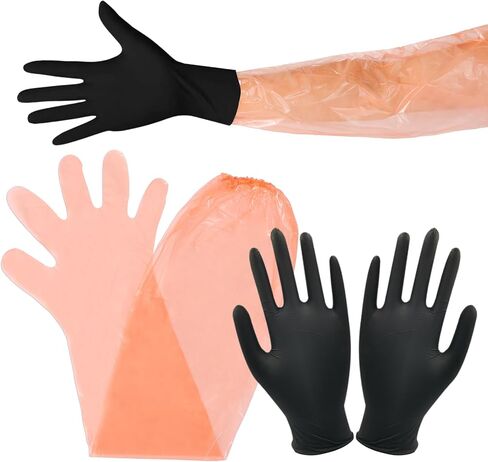 50 Pairs Field Dressing Gloves Disposable Deer Gutting Mittens Hunting Cleaning Gloves Combofor Hunting Cleaning Accessories in Saudi Arabia