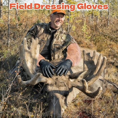 50 Pairs Field Dressing Gloves Disposable Deer Gutting Mittens Hunting Cleaning Gloves Combofor Hunting Cleaning Accessories in Saudi Arabia
